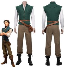 Flynn Rider Tangled Rapunzel Cosplay Costume Adult Carnival Uniform Halloween