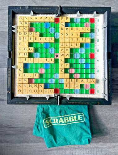 Travel scrabble board game - scrabble,
