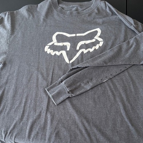 Fox men charcoal long sleeve - fox,