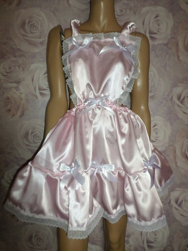 Adult baby sissy pink satin - adult,