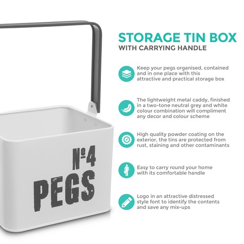 Enamel coated peg - enamel, bucket