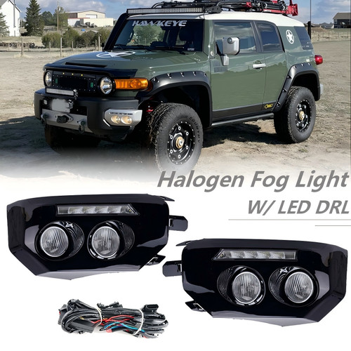 Black bumper fog lights led - fog,