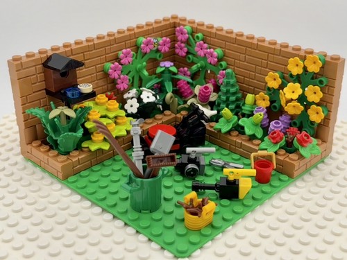 Lego corner garden foliage - lego,