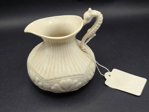 Belleek seahorse handle jug - belleek,