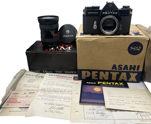 Vintage black asahi pentax - vintage,