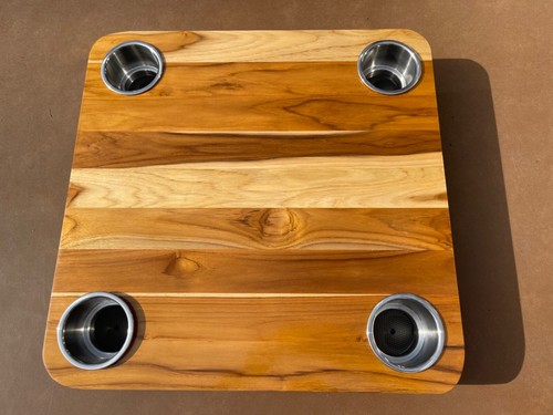 Boat teak table - table, top