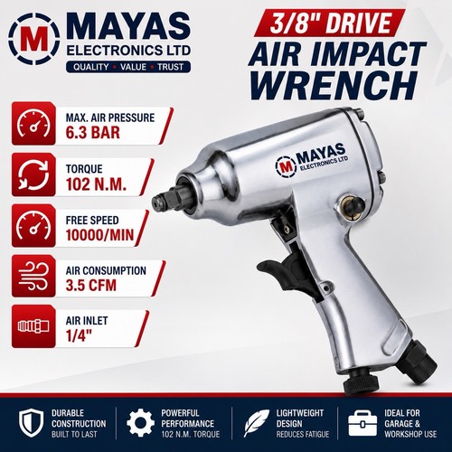 Air impact wrench - 3/8”,