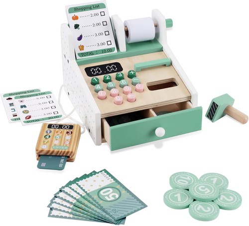 Wooden cash register shop till - wooden,