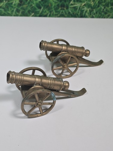 Brass cannon miniature desk - miniature,