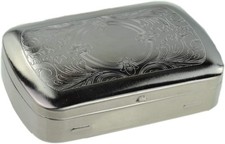 Paisley Silver 1oz Tobacco Tin