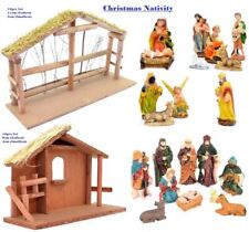 Christmas Nativity Crib Scene Figures Set Stable Movable Home Decoration Easter