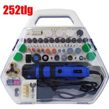 252pc Rotary Multi Tool 3500W Set Dremel Compatible Accessory Tools Kit