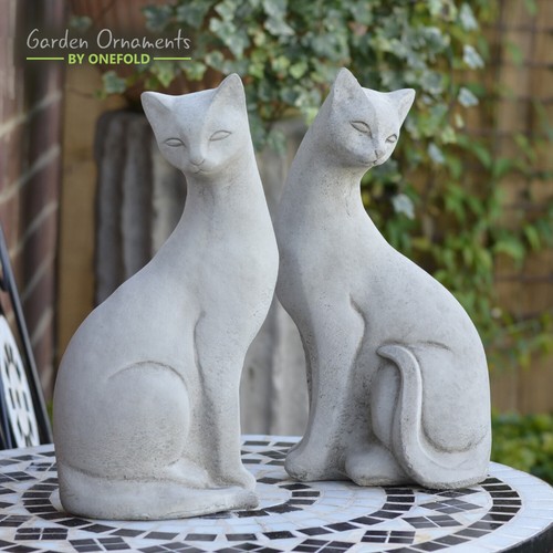 Siamese cats cat pair stone - cat,