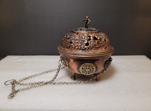 Vintage copper censer - vintage,