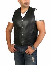 Mens real LEATHER waistcoat