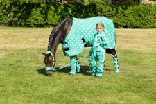 Supreme Products Dotty Fleece Head Collar & Lead Rope Gorgeous Green