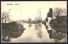 Old postcard Vouziers, mill