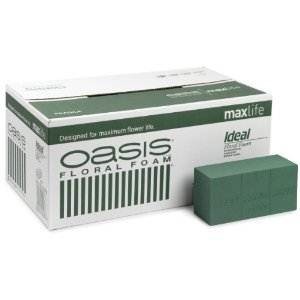 Oasis wet floral foam - wet, block