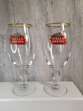 2 x used  Stella Artois Pint