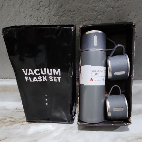 Stainless steel vacuum flask - steel,