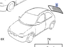 Windscreen Rear for Opel