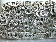 100 Aluminium Can Ring Pulls -