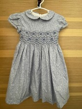 CONFITURE blue cotton smocked