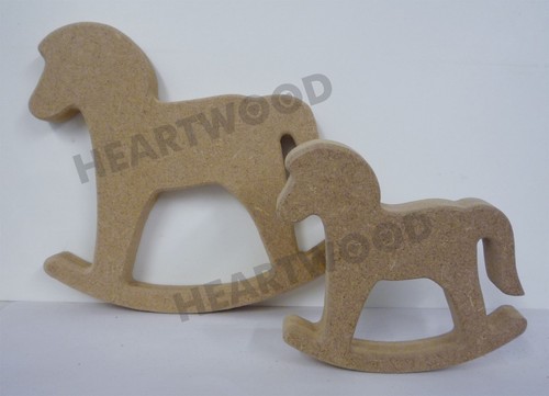 Rocking horse pair mdf - pair,
