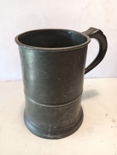 Pewter tankard, 19th century quart various touch marks vr 566 vg
