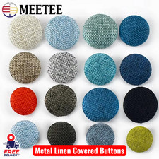 30pcs Metal Linen Covered