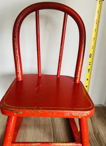 Vintage child red rocking - child's,