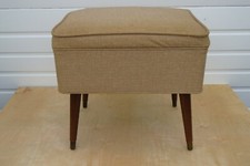 Singer Mid Century Modern Sewing Bench Foot Stool Storage Compartment 2160
