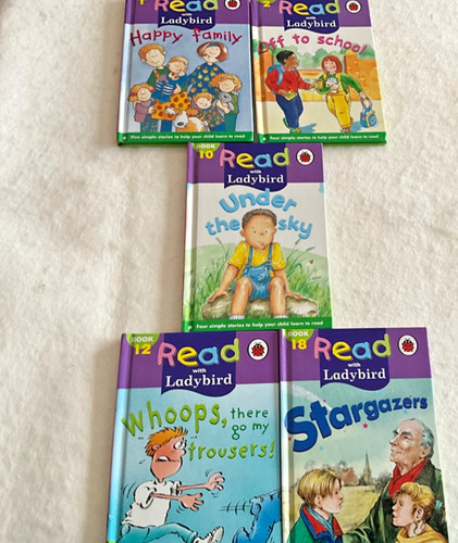 Ladybird books read with - books.,