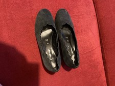 GABOR NAVY SUEDE COURT SHOES