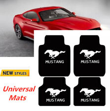 4Pcs For Ford Mustang Car Floor Mats Luxury Auto Carpets Foot Rugs Universal Fit