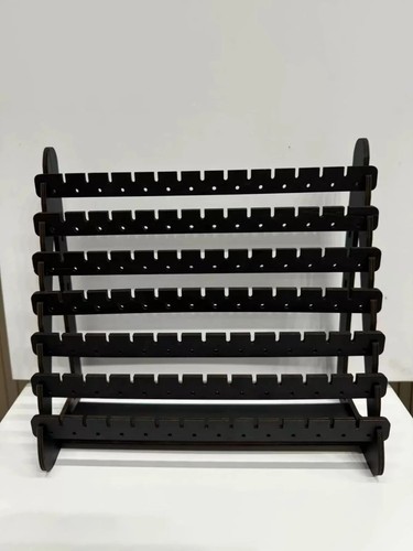 Retro wooden earring holder - retro,