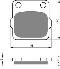 Goldfren Rear Brake Disc Pads
