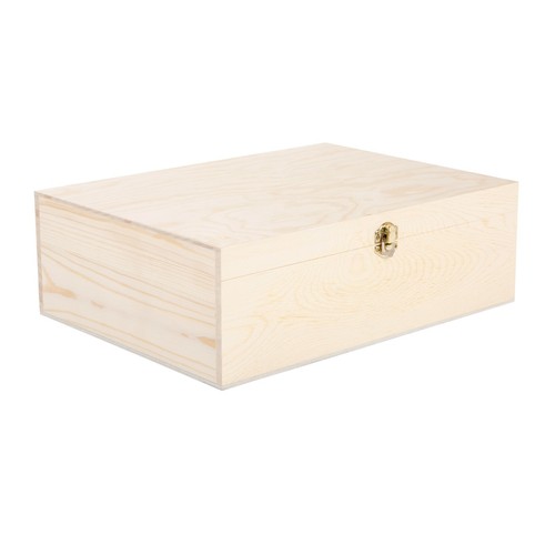 Natural finish wooden storage - finish,