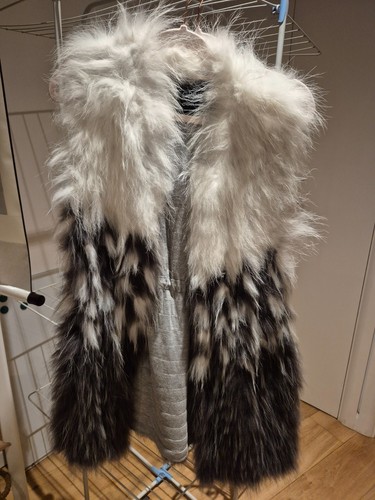 Rabbit fur gilet
