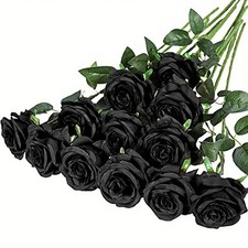 12x Artificial Single Rose Bud