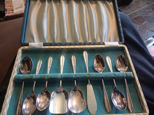 Vintage piece cased epns - 9-piece,