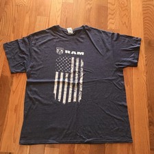 Dodge Ram T-Shirt US Flag Blue