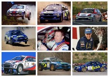 COLIN MCRAE WRC RALLY CAR POSTER - LOTS OF SIZES - FRAMED & LAMINATED OPTION a