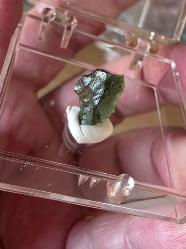 Moldavite tektite specimen - tektite,
