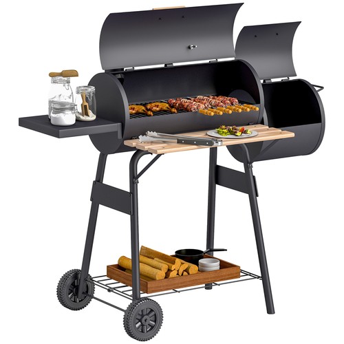 Outsunny portable charcoal bbq - charcoal,