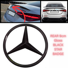 Rear Mercedes Benz Badge Emblem Boot Gloss Black Most Model A,C,E,S,CLA,GLA,GLK