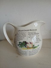 Macallan Vintage Whisky Water Jug 6" Burleigh Ware Hancock Corfield Waller