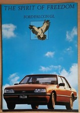 Australian FORD FALCON GL 1986 car sales brochure / catalogue. Superb item!