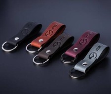 Mazda Leather Keyring Mazda Crazy Horse High Quality Leather Keychain