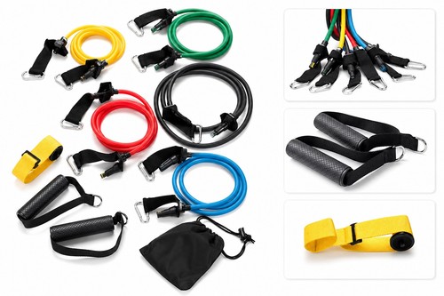 Resistance bands set home gym - resistance,